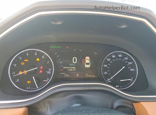 4T1BZ1FB0KU014615 2019 TOYOTA AVALON Черный Вид щитка приборов