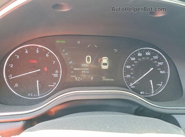 4T1BZ1FB3KU012745 2019 TOYOTA AVALON Blue Вид щитка приладів