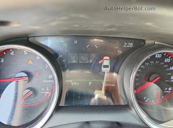 4T1BZ1HK0KU022792 2019 TOYOTA CAMRY Blue ხელსაწყოთა პანელის ხედი