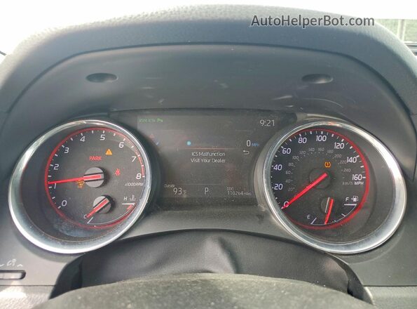 4T1BZ1HK0KU033100 2019 TOYOTA CAMRY Gray Սարքավորումների վահանակի տեսք