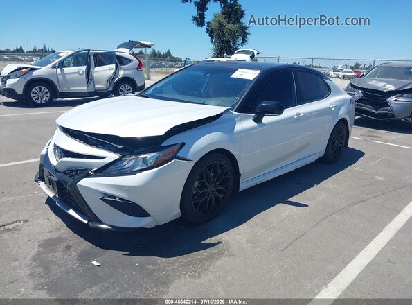 4T1BZ1HK2KU031476 2019 TOYOTA CAMRY Белый Передняя левая четверть
