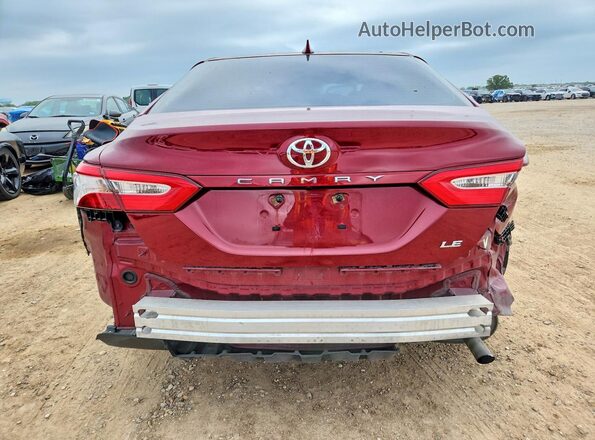 4T1C11AK0LU303286 2020 TOYOTA CAMRY Burgundy Հետևի տեսք
