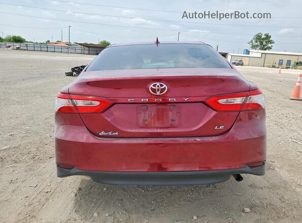 4T1C11AK0LU371202 2020 TOYOTA CAMRY Red Rear view