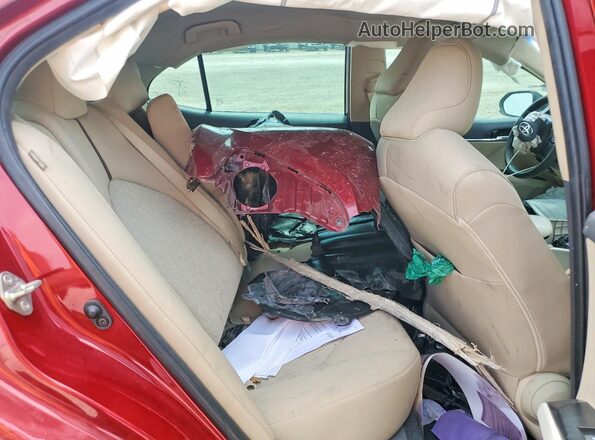 4T1C11AK0LU371202 2020 TOYOTA CAMRY Red Rear seats view
