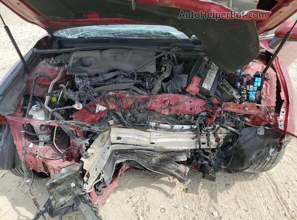 4T1C11AK0LU371202 2020 TOYOTA CAMRY Red Rear interior view