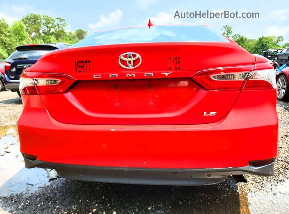 4T1C11AK2LU892485 2020 TOYOTA CAMRY Red Vista trasera