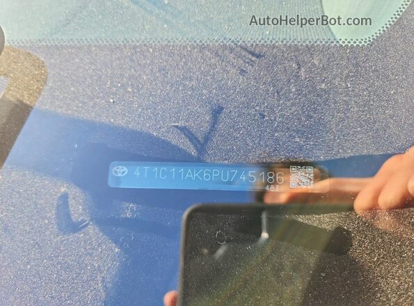 4T1C11AK6PU745186 2023 TOYOTA CAMRY Gray ძრავის განყოფილების ხედი