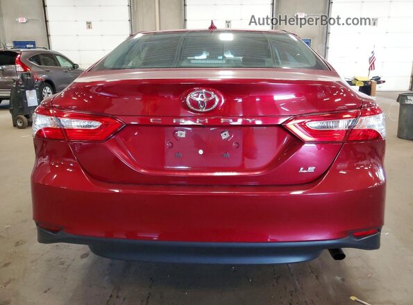 4T1C11AK8LU311734 2020 TOYOTA CAMRY Red Widok z tyłu