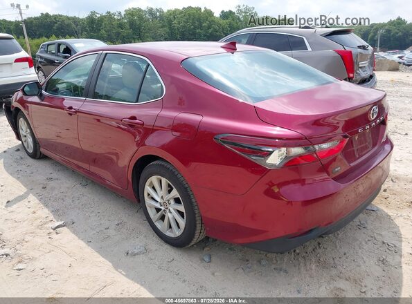 4T1C11AK8MU601876 2021 TOYOTA CAMRY Red Задня ліва чверть