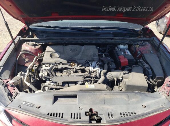 4T1C11AKXLU359204 2020 TOYOTA CAMRY Red უკანა სალონის ხედი