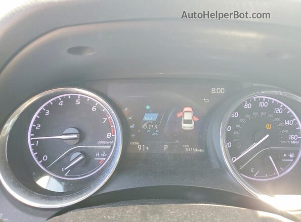 4T1C11BK4LU009470 2020 TOYOTA CAMRY Серебряный Вид щитка приборов