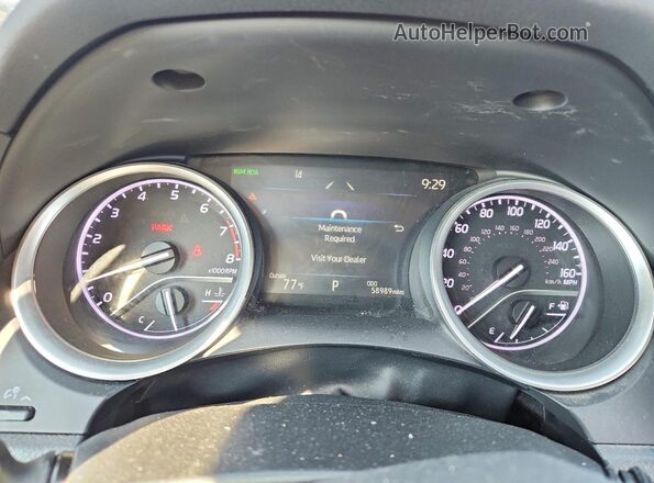 4T1C11BK4MU044740 2021 TOYOTA CAMRY Red Սարքավորումների վահանակի տեսք
