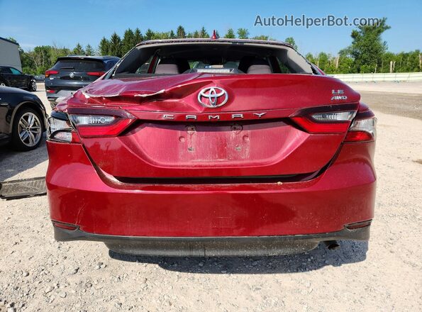 4T1C11BK4MU044740 2021 TOYOTA CAMRY Red Հետևի տեսք