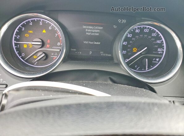 4T1C11BK7LU007003 2020 TOYOTA CAMRY White Widok zestawu wskaźników