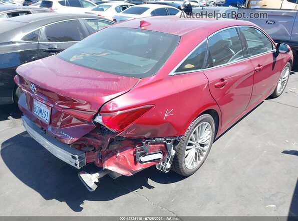 4T1CZ1FB0LU055915 2020 TOYOTA AVALON Red Rear right
