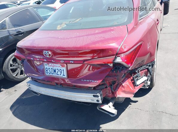 4T1CZ1FB0LU055915 2020 TOYOTA AVALON Red 