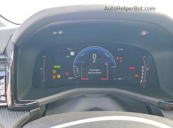 4T1DAACK0TU290475 2026 TOYOTA CAMRY Gray Вид щитка приладів