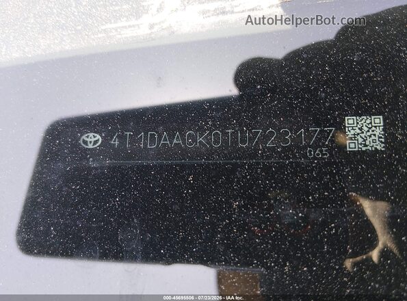 4T1DAACK0TU723177 2026 TOYOTA CAMRY Black Շարժիչի բաժամունքի տեսք