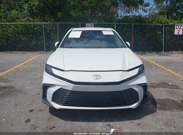 4T1DAACK2SU085531 2025 TOYOTA CAMRY White ხელსაწყოთა პანელის ხედი