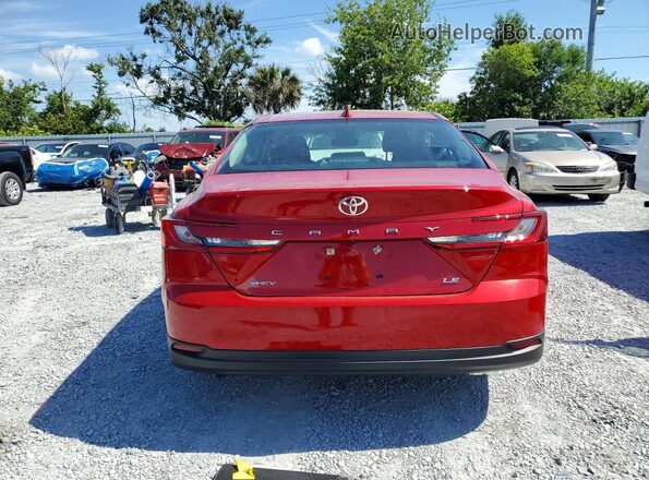 4T1DAACK2SU203948 2025 TOYOTA CAMRY Red Rear view