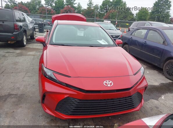 4T1DAACK2SU205800 2025 TOYOTA CAMRY Red Вид щитка приладів