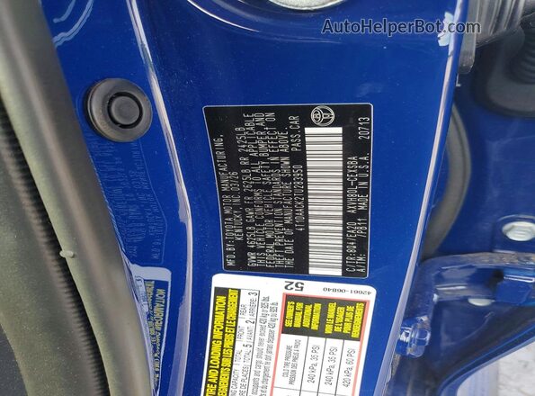 4T1DAACK2TU283950 2026 TOYOTA CAMRY Blue Vista del compartimento del motor