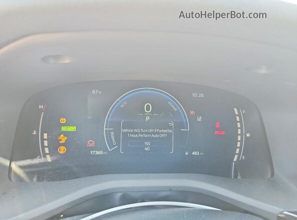 4T1DAACK3SU061223 2025 TOYOTA CAMRY Белый Вид щитка приборов