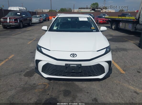 4T1DAACK3SU143551 2025 TOYOTA CAMRY White Widok zestawu wskaźników