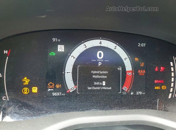 4T1DAACK3SU522808 2025 TOYOTA CAMRY Серебряный Вид щитка приборов