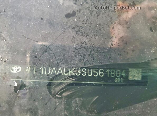 4T1DAACK3SU561804 2025 TOYOTA CAMRY Black Vista de la etiqueta del VIN