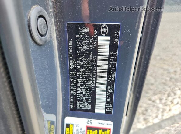 4T1DAACK3SU574553 2025 TOYOTA CAMRY Charcoal ძრავის განყოფილების ხედი