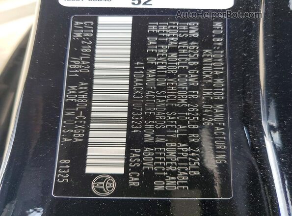 4T1DAACK3TU733234 2026 TOYOTA CAMRY Black Widok komory silnika