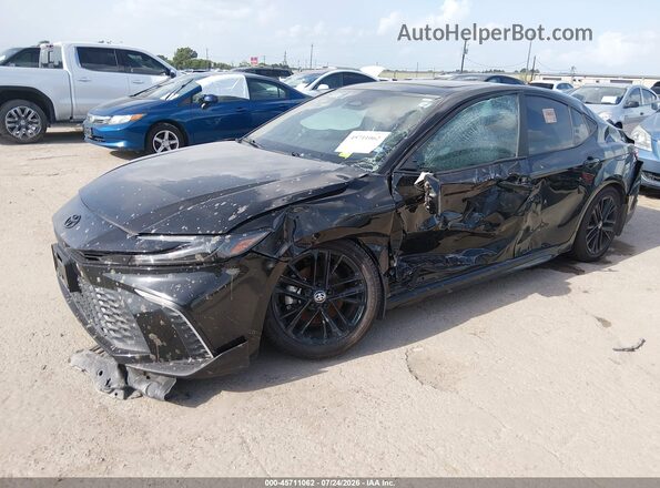 4T1DAACK4SU015092 2025 TOYOTA CAMRY Black Առջևի ձախ երեք քառորդ տեսարան