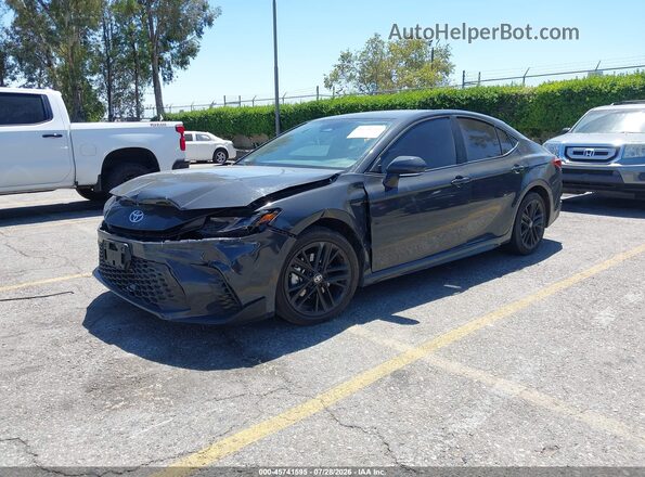 4T1DAACK4SU041501 2025 TOYOTA CAMRY Black Առջևի ձախ երեք քառորդ տեսարան