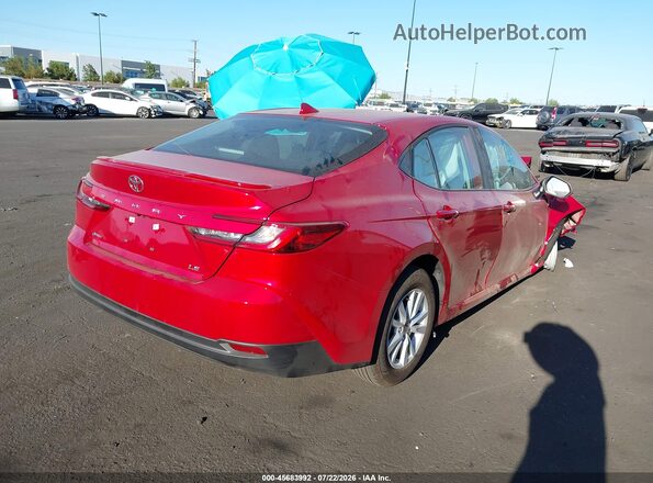 4T1DAACK4TU311988 2026 TOYOTA CAMRY Red უკანა მარჯვენა