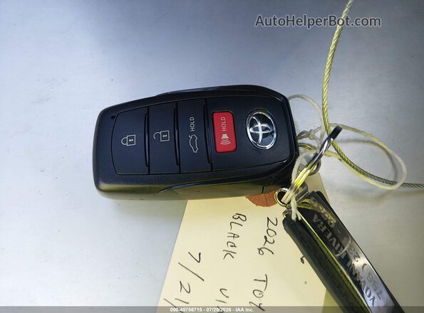 4T1DAACK4TU752469 2026 TOYOTA CAMRY Черный Вид панели приборов