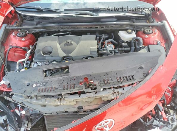 4T1DAACK5SU019393 2025 TOYOTA CAMRY Red Вид задньої частини салону