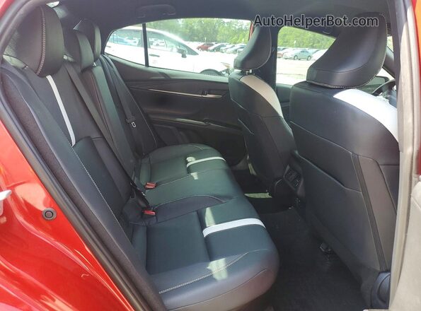 4T1DAACK5SU019393 2025 TOYOTA CAMRY Red Вид задніх сидінь