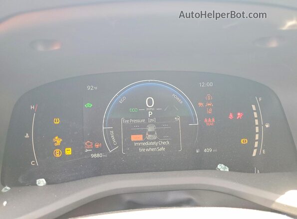4T1DAACK5SU034475 2025 TOYOTA CAMRY Белый Вид щитка приборов