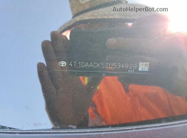 4T1DAACK5SU534829 2025 TOYOTA CAMRY Black Շարժիչի բաժամունքի տեսք