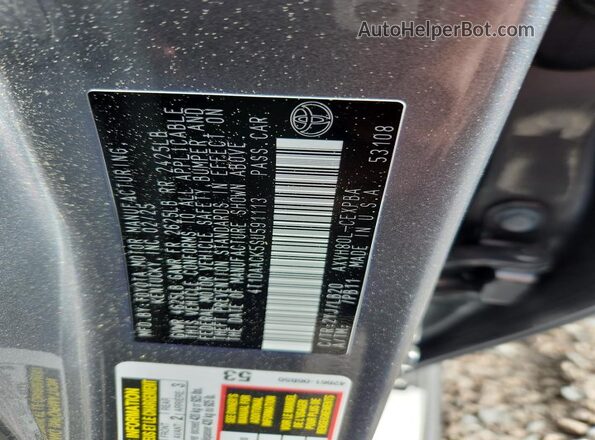 4T1DAACK5SU591113 2025 TOYOTA CAMRY Gray Widok komory silnika