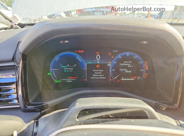 4T1DAACK5SU602580 2025 TOYOTA CAMRY Белый Вид щитка приборов