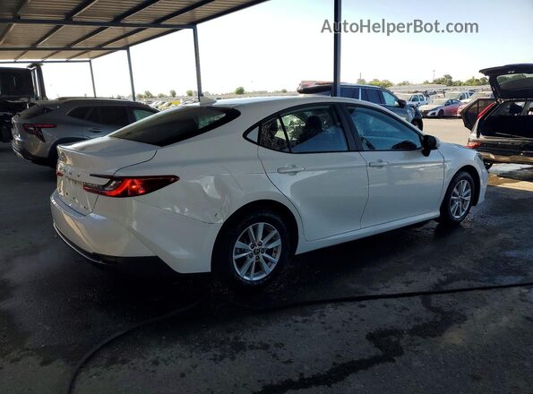 4T1DAACK6SU020956 2025 TOYOTA CAMRY White უკანა მარჯვენა