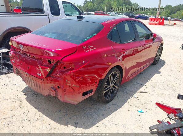 4T1DAACK6SU033108 2025 TOYOTA CAMRY Red Հետևի աջ