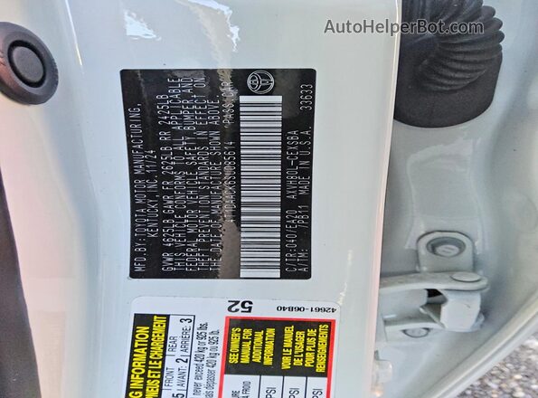 4T1DAACK6SU085614 2025 TOYOTA CAMRY White Вид підкапотного простору