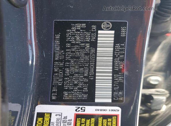 4T1DAACK6SU557987 2025 TOYOTA CAMRY Gray Engine compartment view