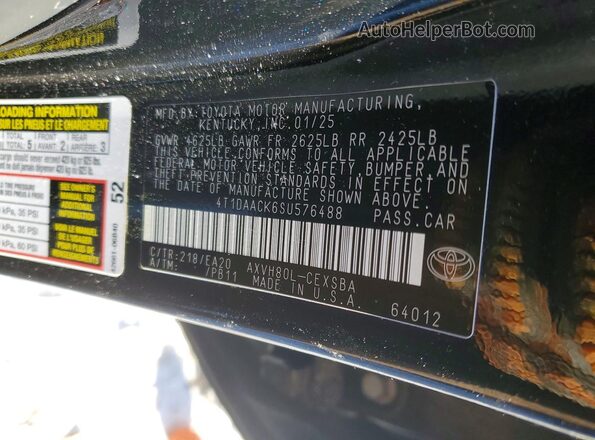 4T1DAACK6SU576488 2025 TOYOTA CAMRY Черный Вид подкапотного пространства