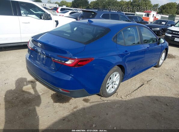 4T1DAACK6TU255049 2026 TOYOTA CAMRY Blue Задня права чверть