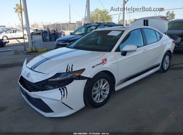 4T1DAACK7SU008265 2025 TOYOTA CAMRY Белый Передняя левая четверть