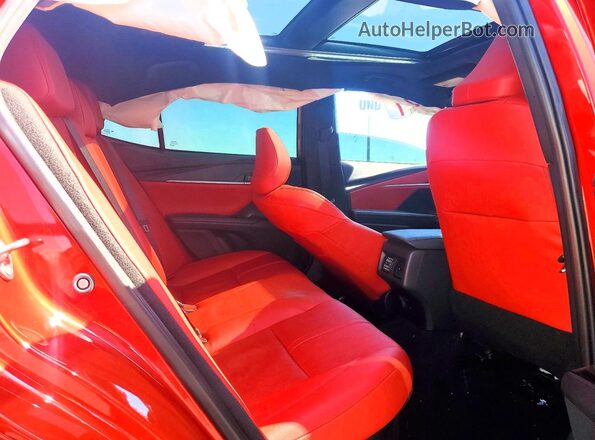 4T1DAACK7SU019296 2025 TOYOTA CAMRY Red Rear seats view